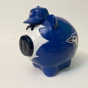 Blue Jays Toronto Baseball Piggy Bank 4” Tall Coin Bank